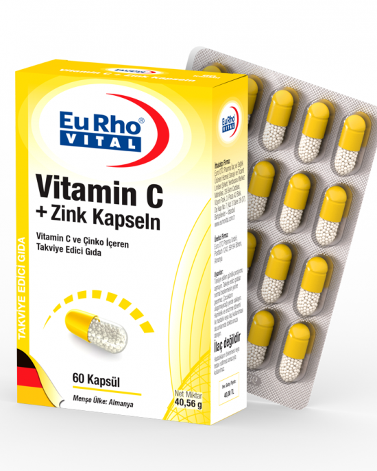 EuRho® Vital Vitamin C + Zink Kapseln