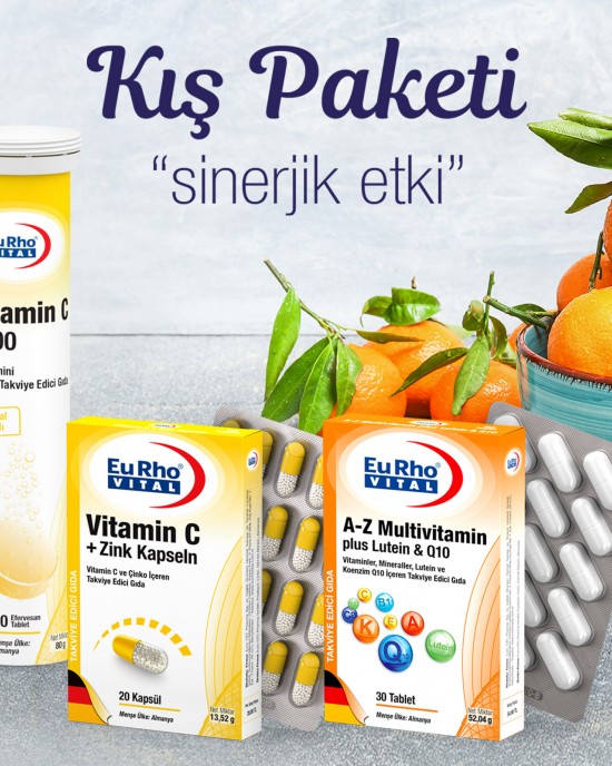 EuRho® Vital Kış Paketi Multivitamin-3'lü Paket